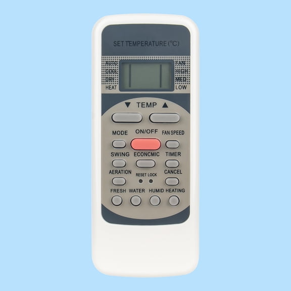 R51C Replacement Remote Control, Fit for Midea AC Air Conditioner R51/E R51/CE R51D/E R51M/E R51M/CE R51M/BGE RG51M5/(C)EU RG51M5/EU