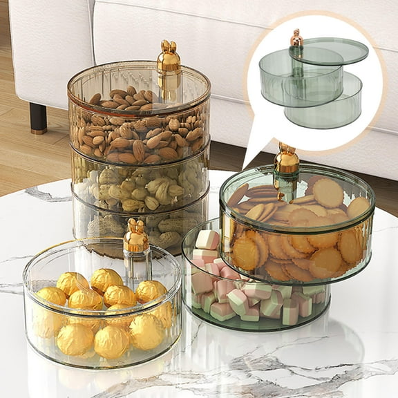 WEAVILUX Containers For Food Fruit Plate Light Green Pet 1Set