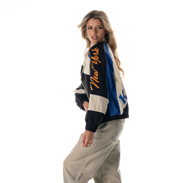 Unisex The Wild Collective Cream New York Knicks Oversized Raglan