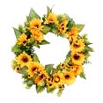 thumbnail image 3 of Guirnalda de girasol artificial Puerta de la oficina en casa Colgante Guirnalda de flores Simulación Decoración floral Methold HA9040-00B, 3 of 6