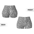 thumbnail image 5 of Xecao Weave Geometric Print Workout Shorts for Women Soft Smooth Gym Yoga Scrunch Active Tennis Workout Running Shorts, 5 of 9