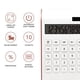 thumbnail image 3 of Calculadora rosa oro, suministros y accesorios UPIHO, calculadora básica 10 dígitos solar, calculadora escritorio doble potencia, pantalla LCD grande, suministros rosa, 3 of 3