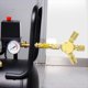 thumbnail image 5 of Colector de Aire Hexagonal de 3 Vías con 3 Piezas de Acoplador y Tapón Industrial de Acero, Manguera de Colector de Compresor de Aire A, 5 of 5