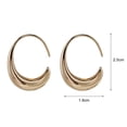 thumbnail image 7 of Happy date Small Hoop Earrings for Women Hoop Huggie Earrings for Men Hypoallergenic Earrings Tiny Cartilage Ear Jewelry for Women, 7 of 7