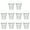 Glossy Silver, variant on 10 Pack Mini Flower Pots 1.6x2.2x2.4 Inches Pink Metal Buckets for Indoor Outdoor Succulents Plant Pots Romantic Style Decorative Candy Holders
