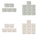 thumbnail image 4 of Naiovety Adhesivo 3D antiazulejos - Autoadhesivo y pegable, fácil de instalar, de alta resistencia, 11,4 x 9 pulgadas Decoración del hogar Verde grisáceo (10 piezas), 4 of 6