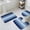 Blue, variant on Black White Ombre Bath Mat 3 Piece Bathroom Rug Set, Gradient Black Woods Farmhouse Non Slip Bath Rug Contour Mat and Toilet Lid Cover, Absorbent Shower Mats Soft Bath Rugs and Mats Sets