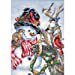 thumbnail image 3 of Gold Petite Snowman & Reindeer Counted Cross Stitch Kit-5"X7" 18 Count, 3 of 3