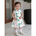 thumbnail image 4 of BemeyourBBs Kids Toddler Baby Girl Summer Golf Dress Outfit Athletic Workout Dress Clothes Sleeveless Tank Dress Lapel Collar Half Zipper A Line Dress Party Princess Dresses, 4 of 9