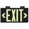 Jessup Glo Brite Eco Framed Exit Signs - glo brite eco framed exit signs black frame