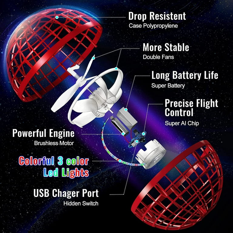 Flying Orb Ball【2023 Upgraded】 Boomerang Hover Ball, Cosmic Globe Flying  Ball To