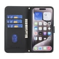 thumbnail image 5 of Allytechgroup Google Pixel 9 Pro XL Wallet Case Cover, Hand Wrist Grid Design Stylish Shockproof Cards Slots RFID Blocking Phone Case Cover for Women Men, Black, 5 of 7