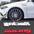 thumbnail image 4 of WANNGWE Car Trunk Side Fender Tailgate 3D - Racing Metal Logo [Silver] DHN-178 (One Pack) WJ99-3410, 4 of 5