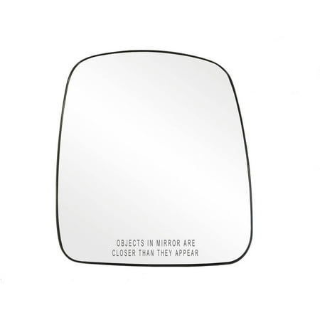 30219 - Fit System Passenger Side Heated Mirror Glass w/ backing plate, GMC Savana Full Size Van, Chevy Express 03-07, 8 3/ 16