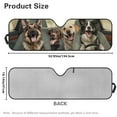 thumbnail image 5 of Jeiento Funny Shepherds Windshield Sun Shade,American Flag Car Sun Shade for Rubicon Sahara TJ JK JKU 2 Door & 4 Door, UV Rays Blocker Sun Visor Shade Keep Vehicle Cool, 5 of 6