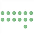 thumbnail image 1 of 10X Abanico Redondo Plegable- Verde, 1 of 2