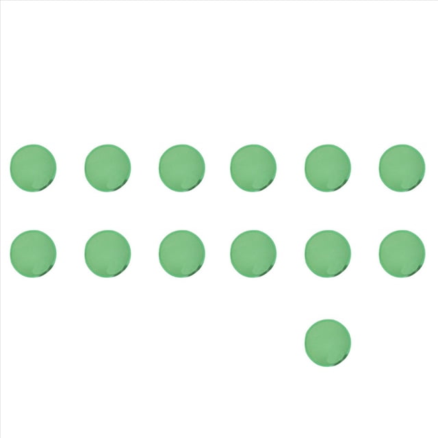 10X Abanico Redondo Plegable- Verde