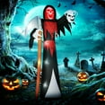 thumbnail image 2 of Outsunny 12 FT Halloween Inflatable Grim Reaper, Blow Up Outdoor Decoration, 2 of 10