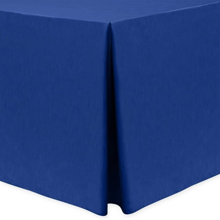 

Ultimate Textile Shantung - Majestic 8 ft. Fitted Tablecloth (30 W x 96 L x 36 H) Royal Blue