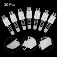 thumbnail image 4 of Uxcell Wire Organizer Ties, 9.3-31.9mm Cable Management Adjustable Zip Ties Adhesive Cord Clips Wire White Pack of 30, 4 of 5