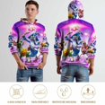 thumbnail image 5 of Plants Vs Zombies Hoodie 3D Print Pullover Hooded Long Sleeve Sweatshirts Tops Blouse with Pocket for Mens Womens, 5 of 7