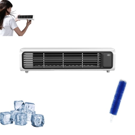 2026 New Rechargeable Air Cooler, 2-in-1 Portable Air Conditioners Dual-Mode Horizontal Vertical Desktop, 3 Speeds Ultra-Quiet for Bedroom, Office