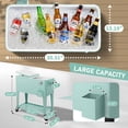 thumbnail image 2 of Alvantor 80 QT Rolling Cooler Cart Patio Ice Chest with Shelf,Bottle Opener and & Cap Collector for 48 Hour Cold Drinks, 2 of 12