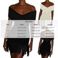 thumbnail image 3 of Blmnix Sexy Dress Dress for Women Club Dress Off The Shoulder Bodycon Dress Mini Short Sleeve White Boat Neck Women's Casual Dresses S, 3 of 6