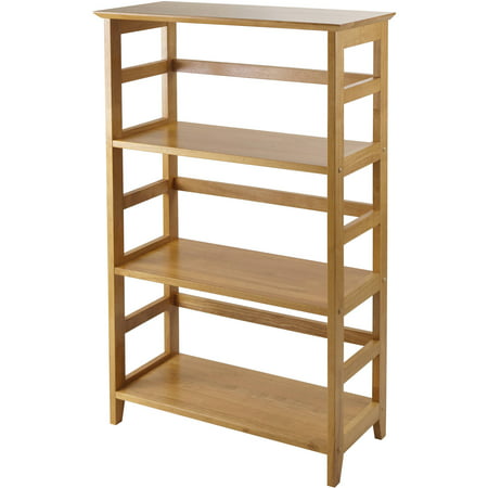 Winsome Wood Stuido 4-Tier Bookshelf, Honey Pine