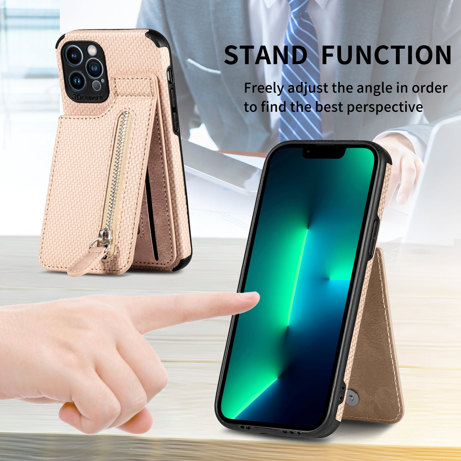 Dteck iPhone 11 Pro,Protective Magnetic Case with Card Holder