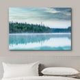 thumbnail image 3 of wall26 Canvas Print Wall Art Watercolor Forest &amp; Lake Reflection Landscape Nature Wilderness Illustrations Modern Art Rustic Scenic Dramatic Multicolor for Living Room, Bedroom, Office - 12", 3 of 7