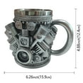 thumbnail image 3 of V8 Engine Mug – Unique Stainless Steel Coffee Cup for Car Lovers, Auto Enthusiasts, and Mechanics, 3 of 6