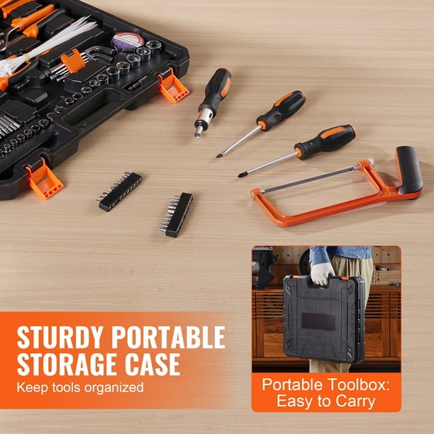 KFFKFF Tool Collection, 216-Piece Household Hand Tool Kit, Durable