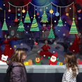 thumbnail image 5 of Pegatina de ventana de Papá Noel para decoración de habitaciones de Nochevieja, decoración de habitaciones para niños, 3, 5 of 5