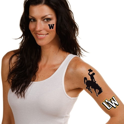Wyoming Cowboys WinCraft MultiPack Temporary Tattoos
