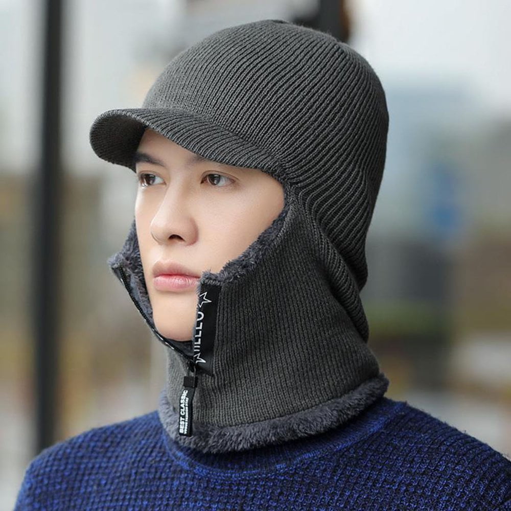 Lot De 2 Accessoires Hiver WELLQUA - Bonnet Et Cache-Col Doublé Polaire - Homme - Tricot Confortable - 11