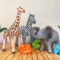 thumbnail image 3 of Gran realismo jirafa cebra animales de la selva globo inflable elefante conejo Rana bosque Safari decoración de fiesta de cumpleaños, 3 of 3