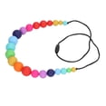 thumbnail image 4 of Baby Chewing Necklace Adjustable Length Silicone Comfortable Wear Colorful Healthy Baby Teether for Home, 4 of 8