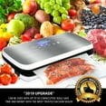 thumbnail image 4 of NutriChef PKVS18SL - Automatic Food Vacuum Sealer - Electric Air Sealing Preserver System (Silver), 4 of 9