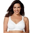 thumbnail image 1 of Playtex Womens 18 Hour Front Close Posture Bra, 42D, White, 1 of 3