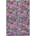 thumbnail image 2 of Addison Rugs Dream Shag Premium Machine Washable Transitional Mosaic Waves Raspberry Rectangle Rug, 5' x 7'6", 2 of 8
