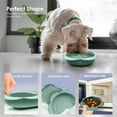 thumbnail image 3 of P.T. Supply Co. Green Flower Shaped Silicone Pet Bowl, with Non-Slip Suction Base, Durable Feeding Dish for Dogs & Cats, 3 of 7