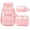 Pink & White, variant on 3-Piece Cute Backpack Set with Insulated Lunch Bag & Pencil Case, Purple & White