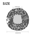 thumbnail image 6 of YFYANG Women's Double Waterproof Shower Cap, Grey Christmas Deer Reusable Hair Cap for All Hair Styles and Head Sizes, 6 of 9