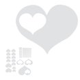 thumbnail image 4 of Adhesivo De Pared, Decoración De Interiores, 30 Piezas, Ajuste De Espejo En Forma De Corazón Para Sala De Estar, Dormitorio, Entrada, Pared De Habitación De Bebé, 4 of 8