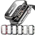 thumbnail image 3 of Vidrio + cubierta para Apple Watch Case 45 mm 41 mm 44 mm 40 mm Protector de pantalla de dos colores Parachoques Iwatch Series 7 6 Se 5 4 3 42 mm 38 mm Fiis(hy), 3 of 5