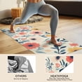 thumbnail image 4 of Pioneer Flower Floral Print Pattern Hot Yoga Mat Towel Non Slip for Hot Yoga - Quick-Drying Yoga Mat Cover with 4 Corner Pockets with Travel Bag - Hot Yoga Towel Non Slip 70"x26", 4 of 6