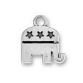 thumbnail image 1 of Sterling Silver 20" .8mm Box Chain Republican Elephant Symbol Pendant Necklace, 1 of 2