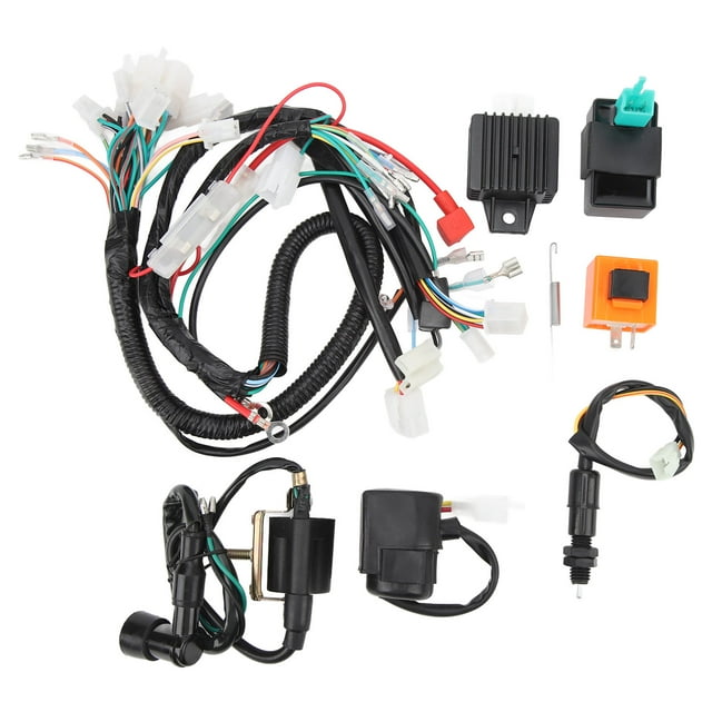 Kit de arnés de cables de arranque de motor de 12 V, kit de arnés de cables de arranque de motor resistente y estable de alto rendimiento, reemplazo para CT70 Jadeshay A