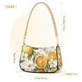 thumbnail image 3 of FORMRS Womens Shoulder Bag with Chain Strap Clutch Purse Cute Tote Handbag, Oranges Watercolor, 3 of 7